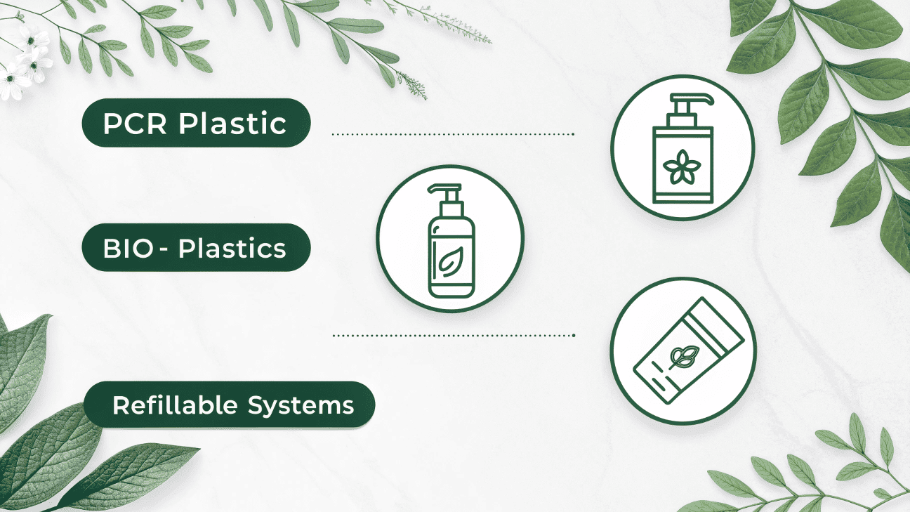 B2B buyer comparing PCR plastic and bio-plastic material samples