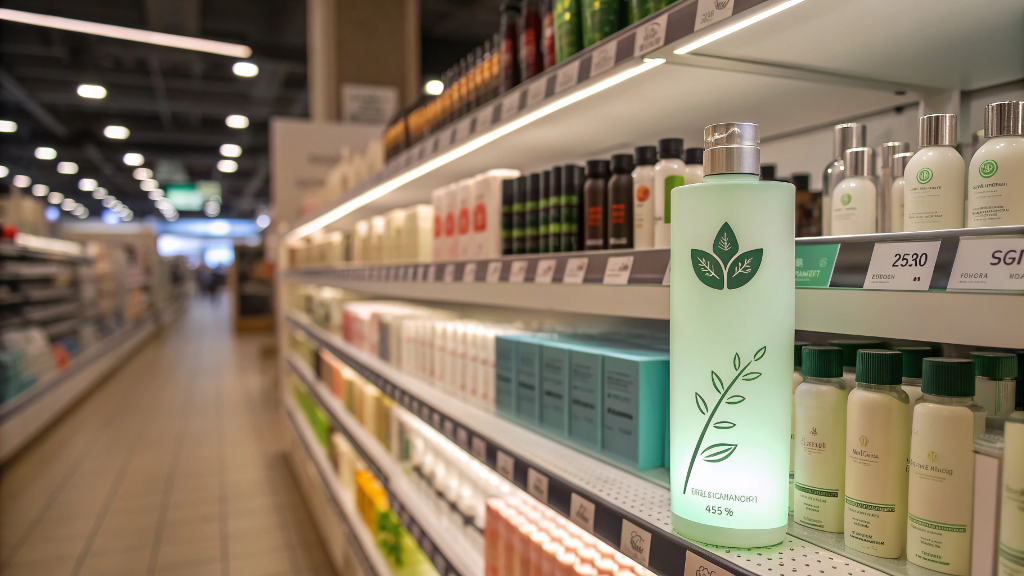 collage of consumers recycling, photographing, and using refillable cosmetic packaging