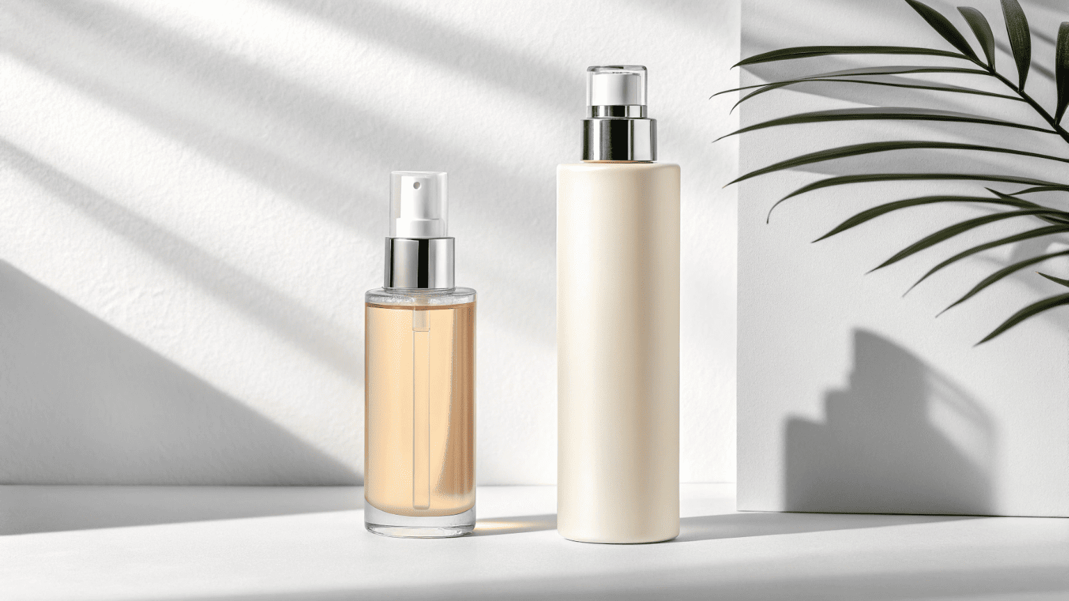 A tall, unstable bottle shown beside a short, wide bottle designed for better stability