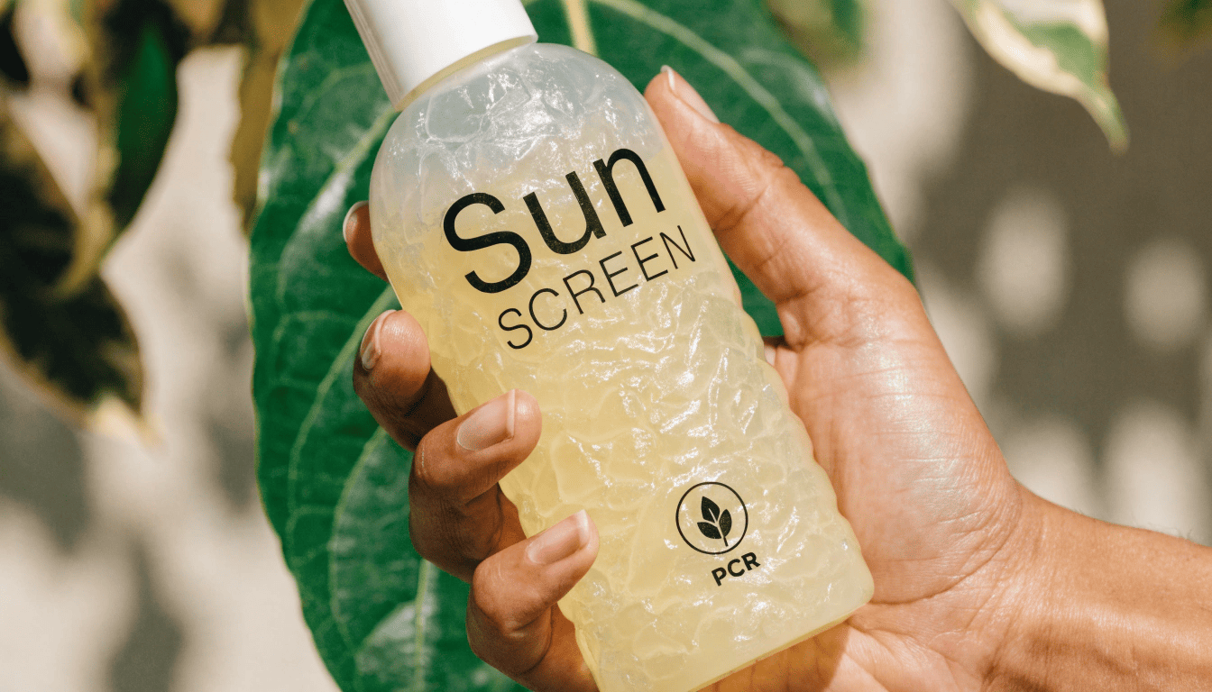 30ml, 50ml and 150ml sunscreen bottle lineup targeting travel, daily use and family applications